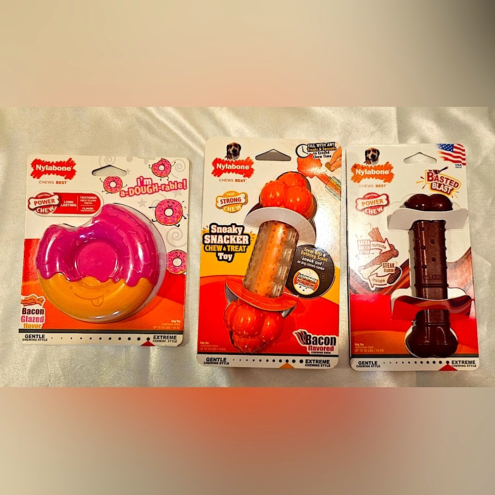 Set of 3 Nylabone Dog Power Chews